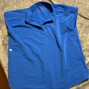 Women's Royal Blue Rafaela - Oversized Scrub Top XXS